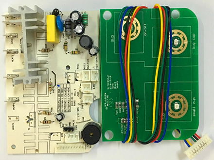 Coffee machine control panel